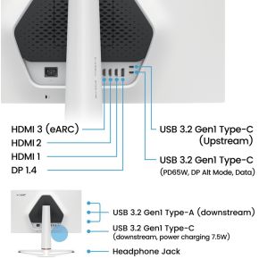 Mobiuz EX271U Ultra 27" Monitor (White) - afbeelding 5