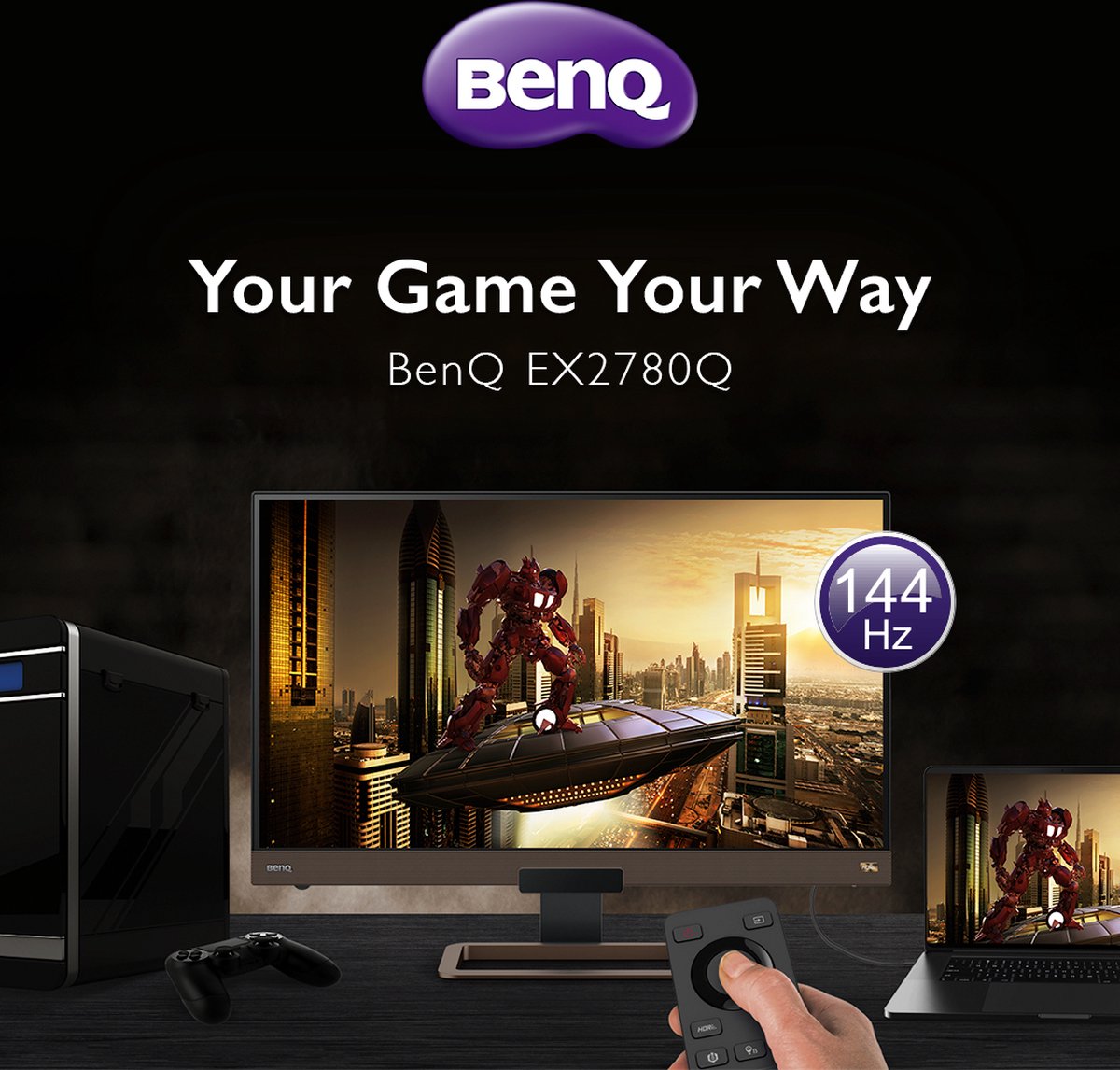 EX2780Q 27-inch 27" Monitor (Metallic Gray) - afbeelding 7