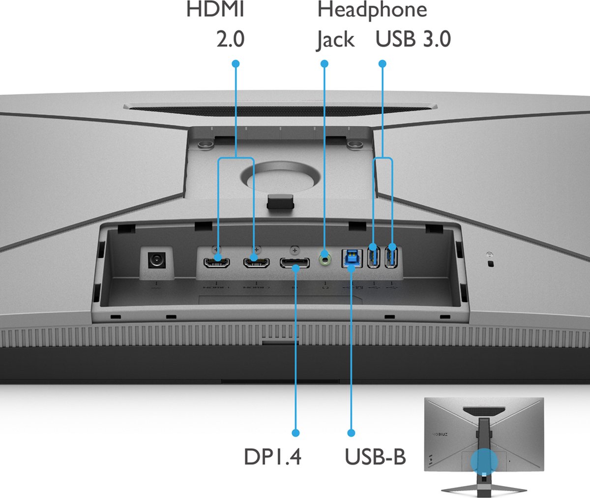 MOBIUZ EX2710Q 27" Monitor (Black) - afbeelding 3