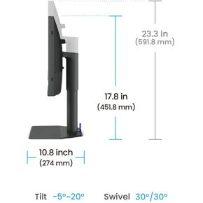 PhotoVue SW242Q 24.1" WQXGA USB-C 90W IPS Monitor - afbeelding 5