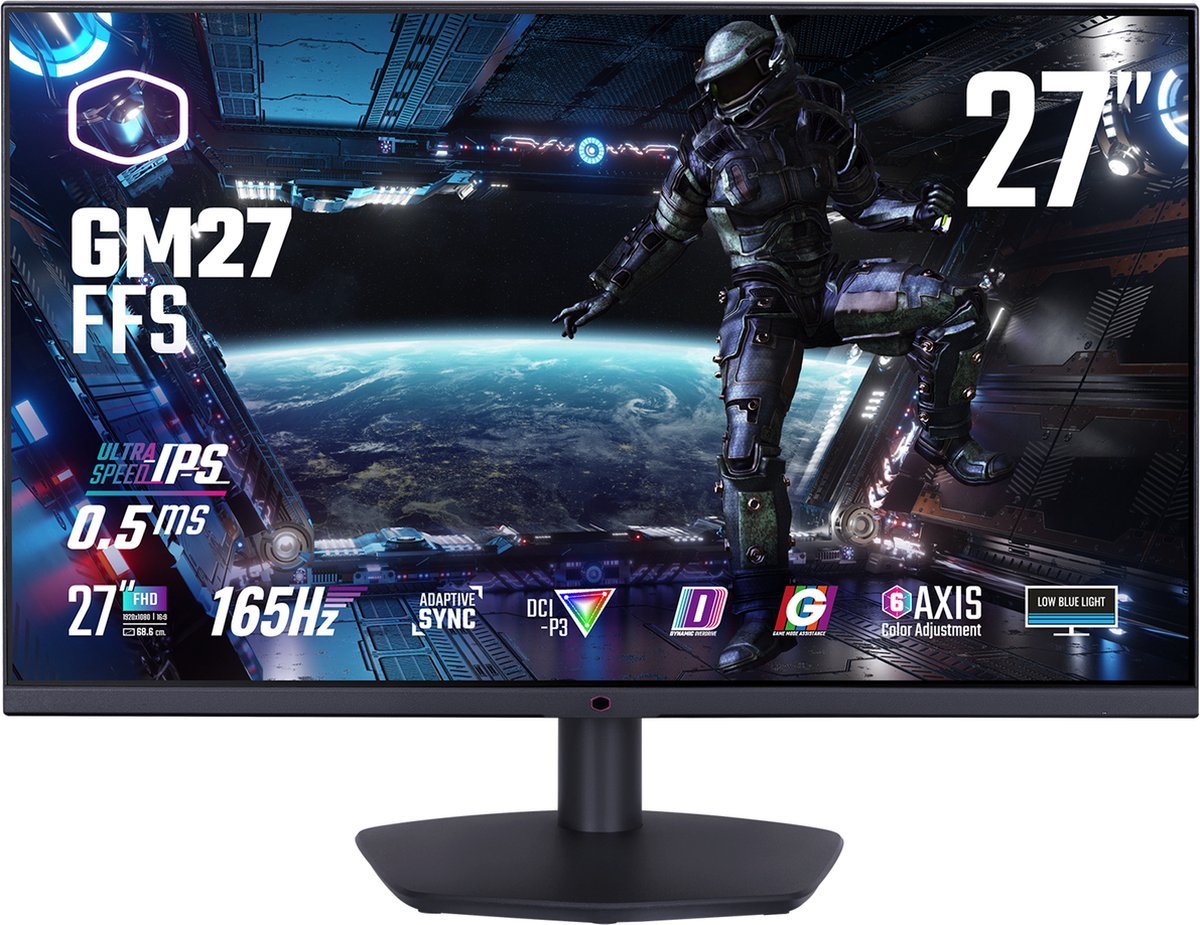 Cooler Master Cooler Master Gaming Gm27-Ffs Computer Monitor 68,6 Cm (27") 1920 X 1080 Pixels Full Hd Led Zwart