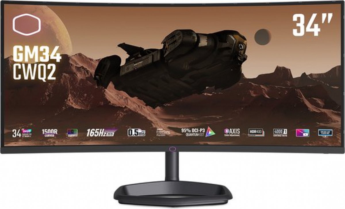 Cooler Master Gm34-Cwq2 34" Curved Gaming Monitor - 1500R Uwqhd (3440X1440), - afbeelding 11