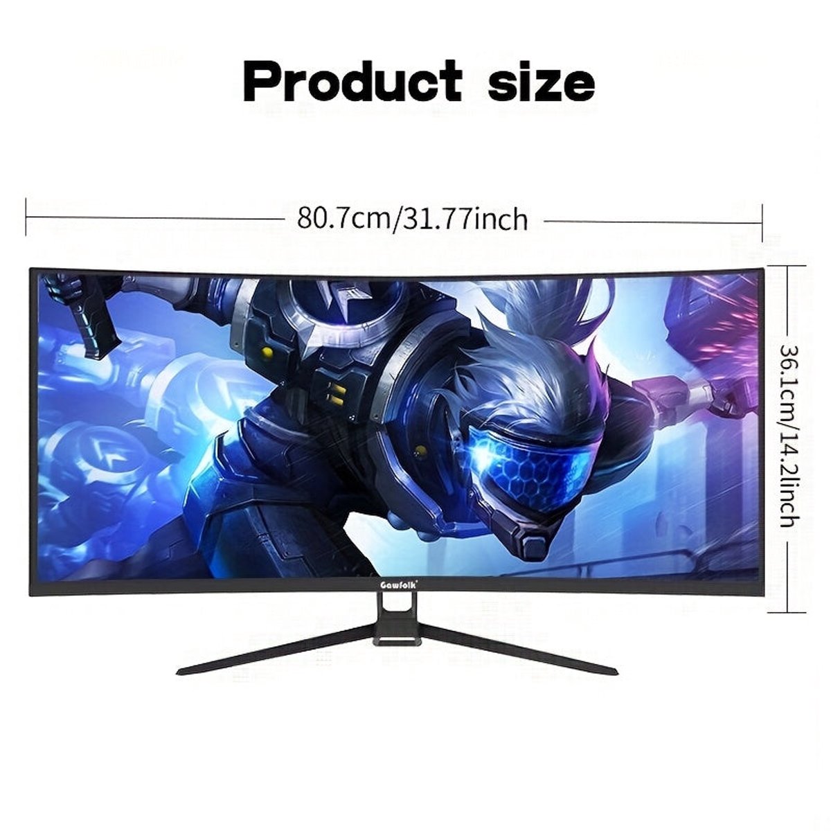 Curved Monitor – Gaming Monitor – Ultrawide Monitor – Pc Scherm – 34 Inch – - afbeelding 8