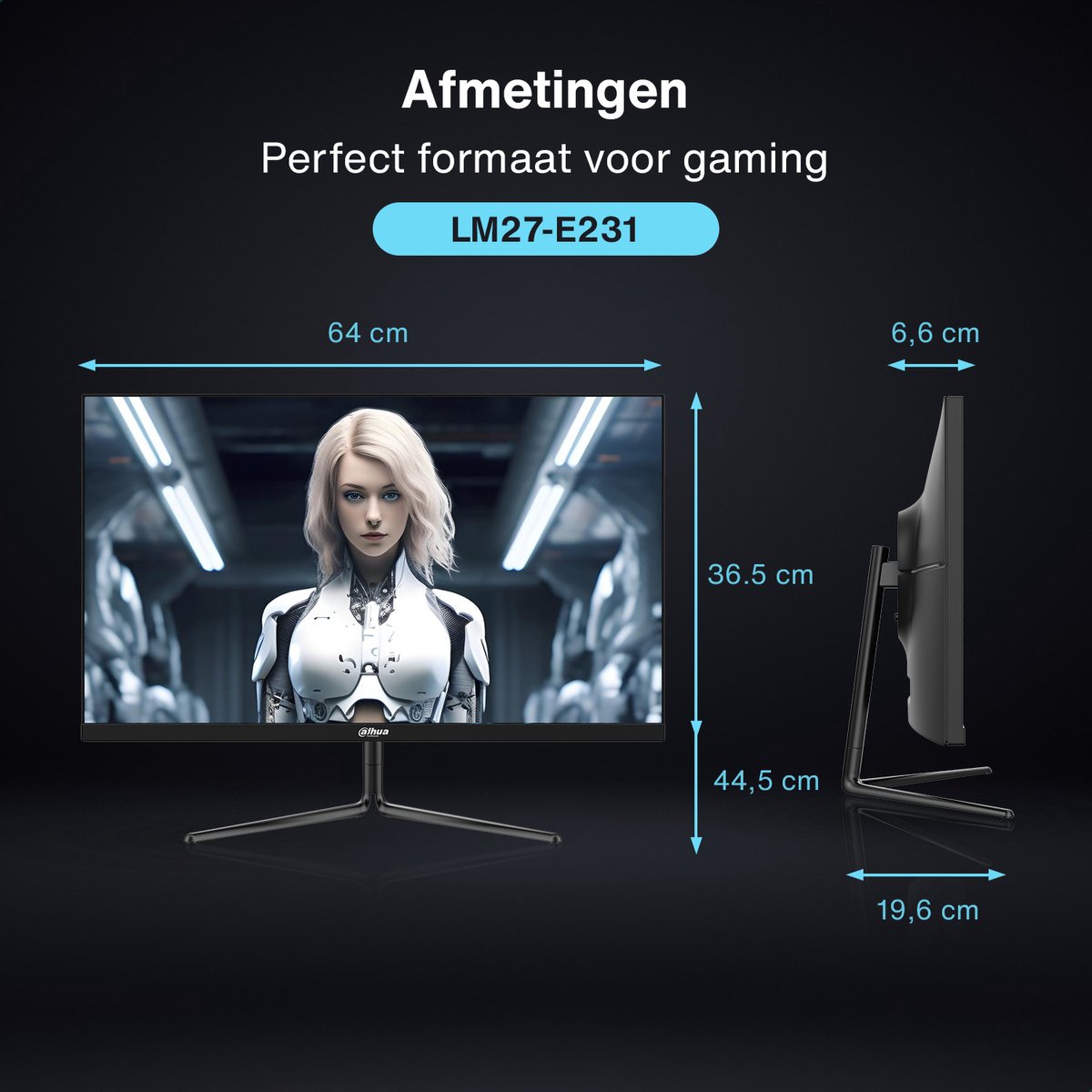 Dahua lm27 e231 full hd ips monitor 5 orig - Dahua Lm27-E231 - 1ms 27" Monitor (Black)