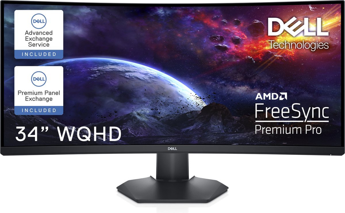 Dell Dell S Series S3422Dwg - Va Wide Quad Hd 144Hz Monitor - 34 Inch