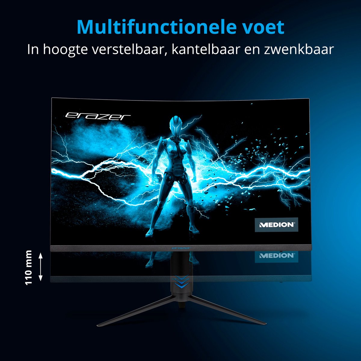 Erazer® Spectator X20 (Md 22093), Gebogen Breedbeeldmonitor, 80 Cm (32''), - afbeelding 8