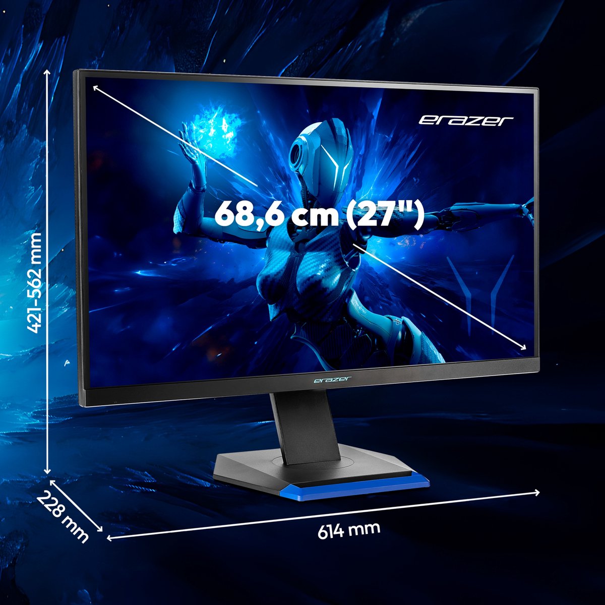 Erazer Spectator X40 (Md 21727) 68,6 Cm (27 Inch) Qhd Hdr10 Gaming Monitor - afbeelding 3