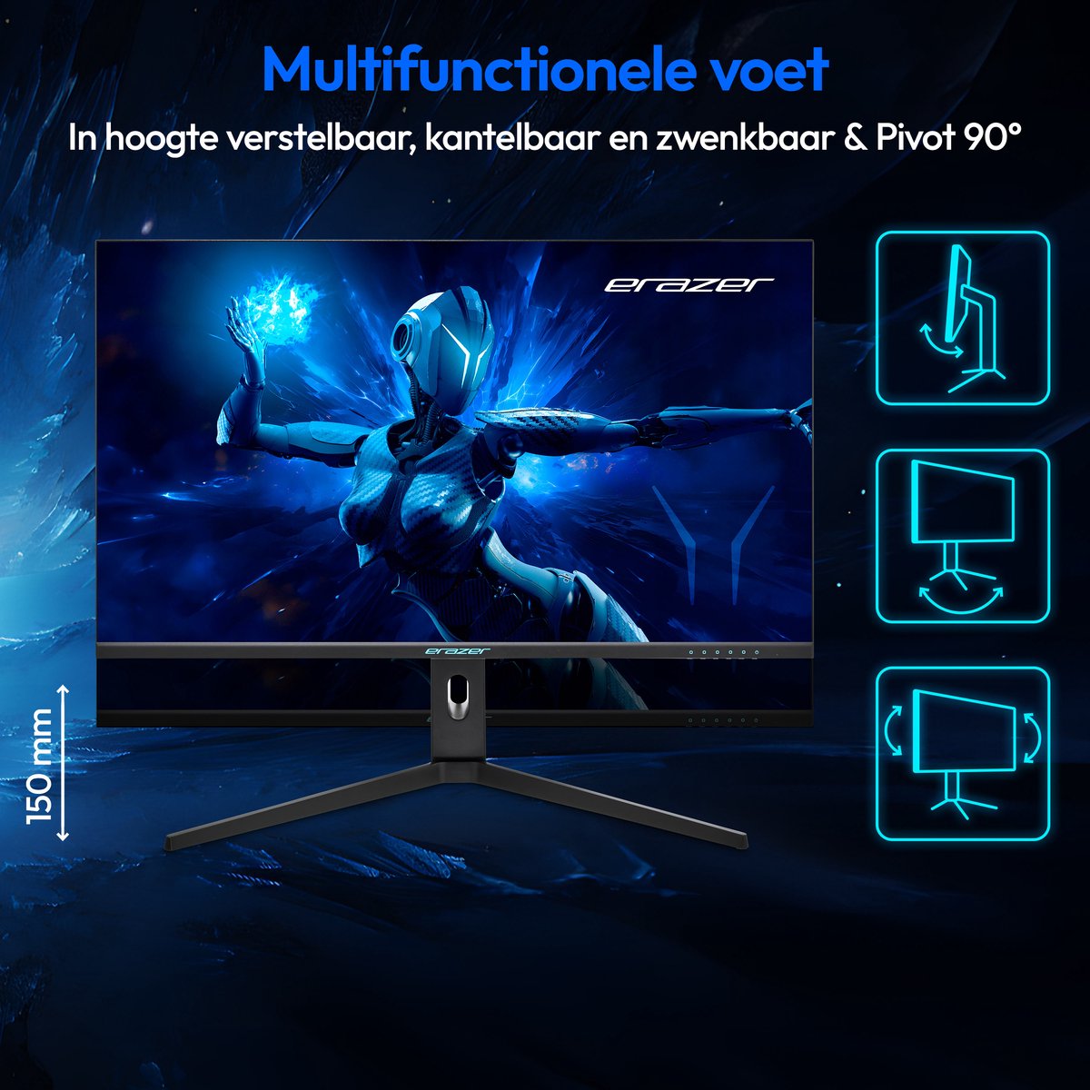 Erazer Spectator X50 (Md 21732) 80Cm (32” Inch) Qhd Gaming Monitor (165Hz, - afbeelding 2