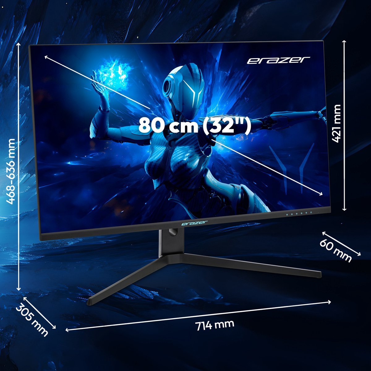 Erazer Spectator X50 (Md 21732) 80Cm (32” Inch) Qhd Gaming Monitor (165Hz, - afbeelding 7