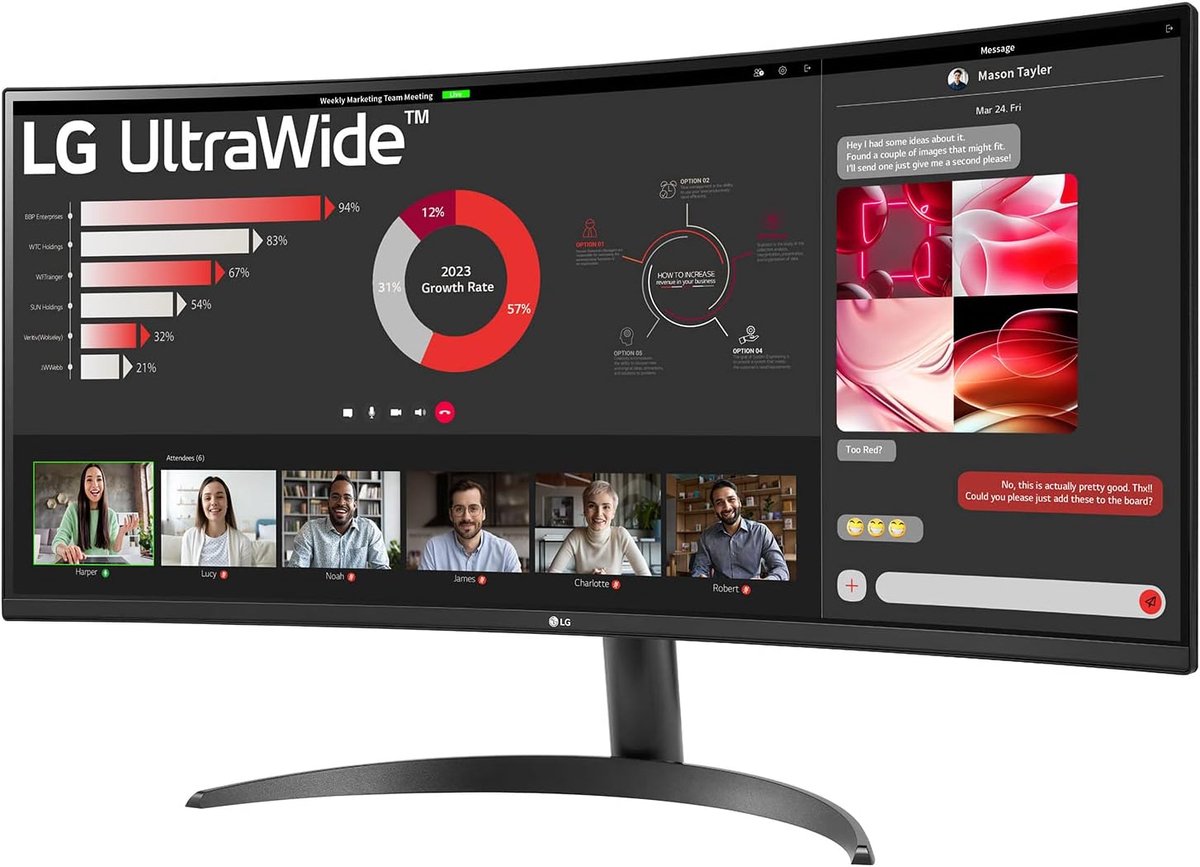 Gebogen ultrawide monitor curved monit 4 orig - Gebogen Ultrawide 34" Monitor (zwart)