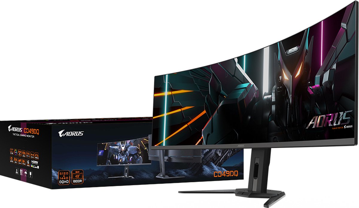 Gigabyte Aorus Co49Dq - Curved Oled Ultrawide Gaming Monitor - 144Hz - 49 Inch - afbeelding 9