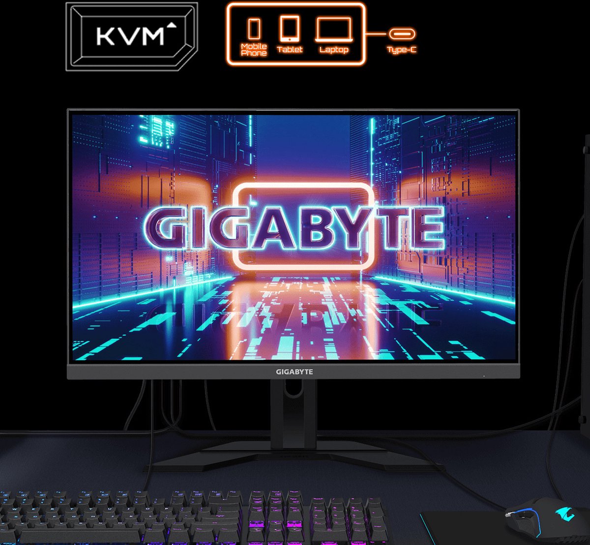 Gigabyte Aorus M32U - 4K Ips Hdmi 2.1 144Hz Gaming Monitor - 32 Inch - afbeelding 5