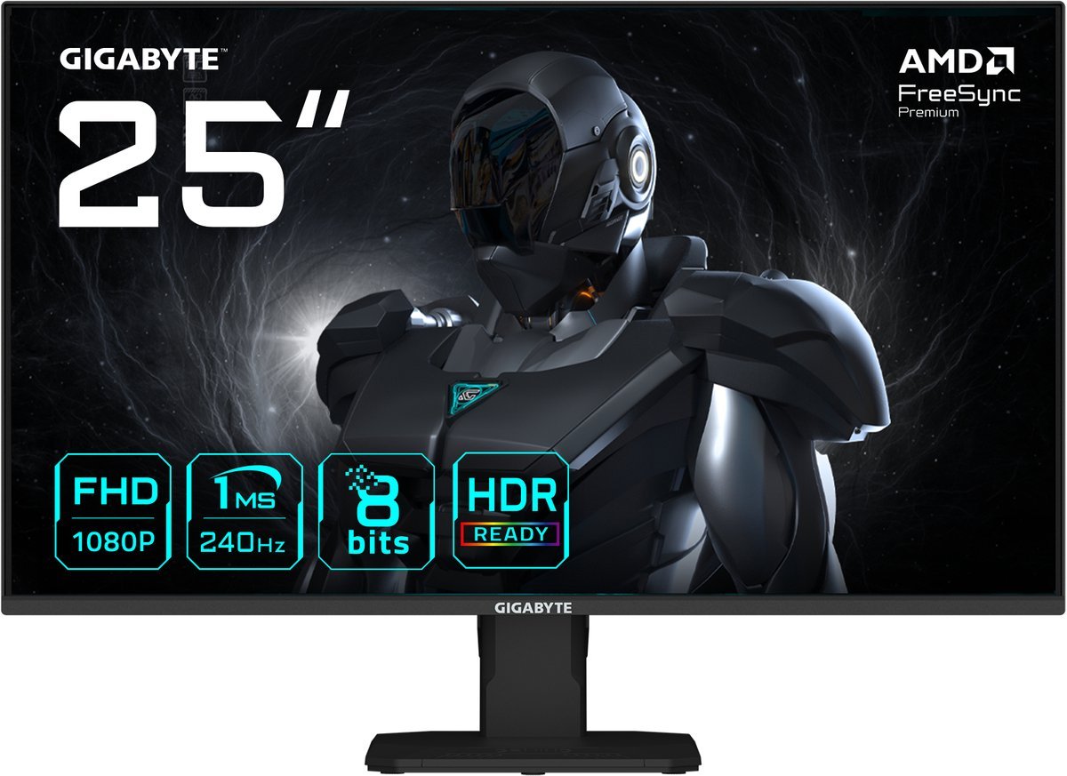 GIGABYTE Gigabyte Gs25F2A Computer Monitor 62,2 Cm (24.5") 1920 X 1080 Pixels Full Hd Led Zwart