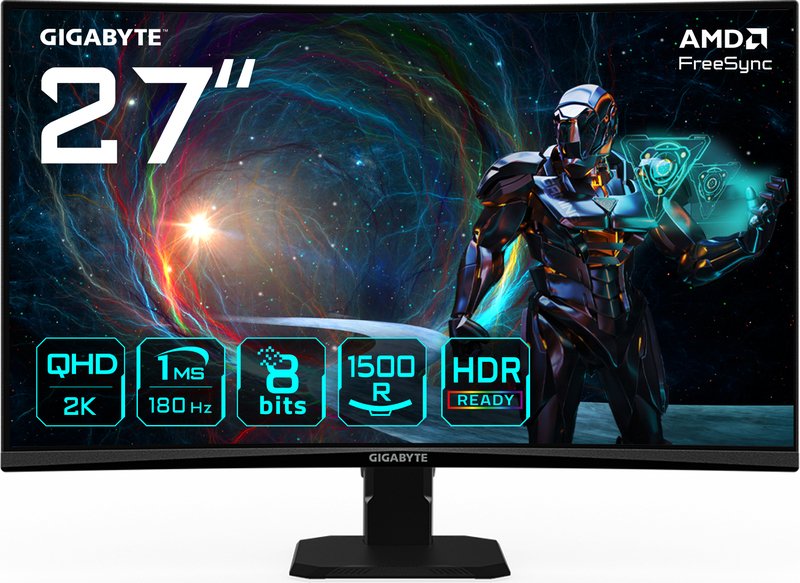 Gigabyte gs27qca qhd led monitor 180hz - GIGABYTE GS27QCA Quad 27" Monitor (Black)