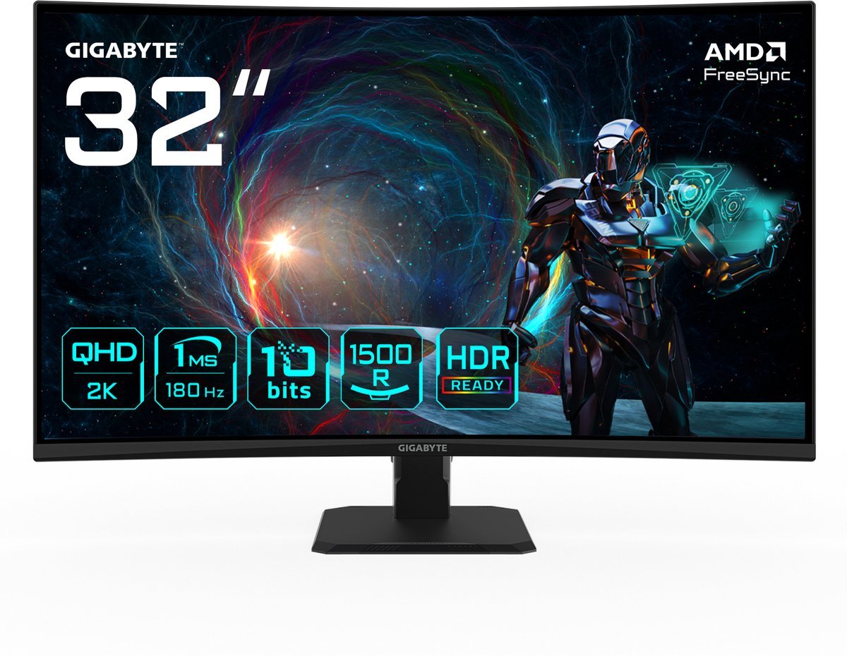 GIGABYTE Gs32Qca Computer 31.5" Monitor