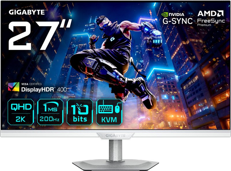 Gigabyte m27q2 qd ice 27 monitor - GIGABYTE M27Q2 QD ICE Quad 27" Monitor (White)