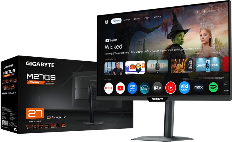 Gigabyte m27qs 27 quad hd 180hz ips 5 orig - Gigabyte M27QS 27" Monitor (Black)