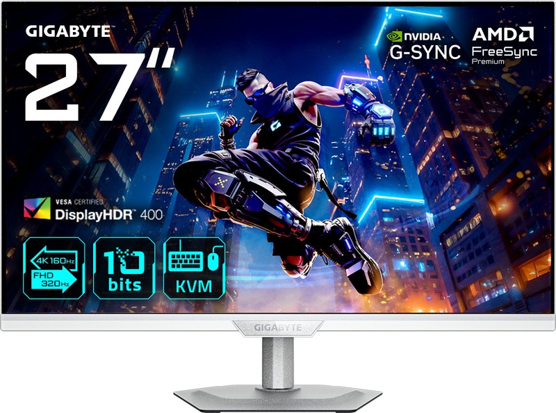 Gigabyte m27up ice 27 4k uhd monitor - Gigabyte M27UP ICE 27" Monitor (wit)