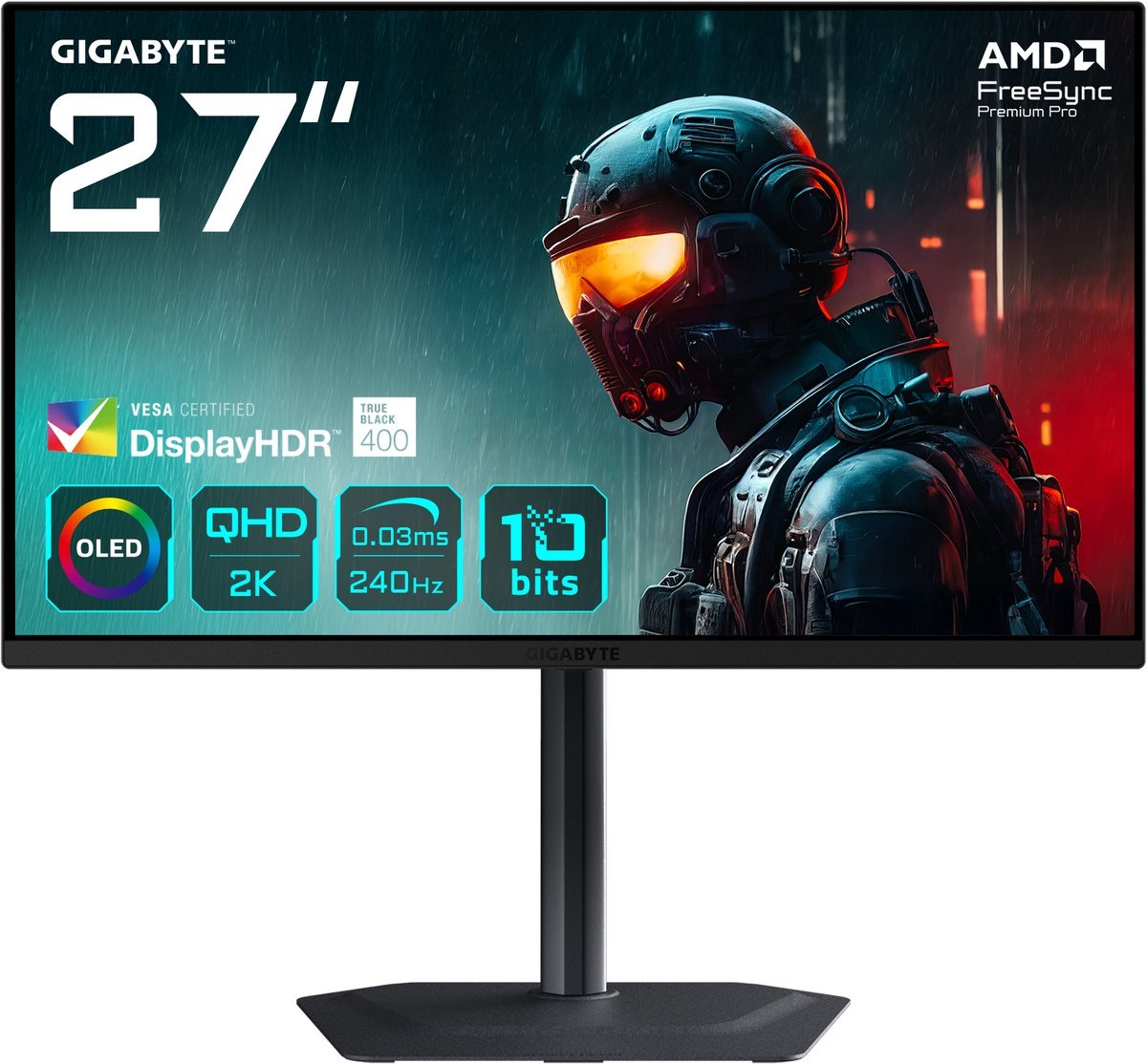 Gigabyte Gigabyte Mo27Q2 - Qhd Oled Gaming Monitor - 240Hz - 27 Inch