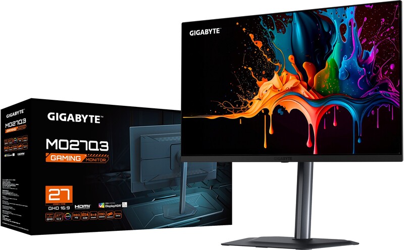 Gigabyte mo27q3 27 monitor 5 orig - GIGABYTE MO27Q3 27" Monitor (Black)