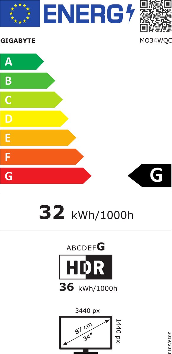 Gigabyte Mo34Wqc - Curved Ultrawide Oled Gaming Monitor - 175Hz - 34 Inch - afbeelding 7