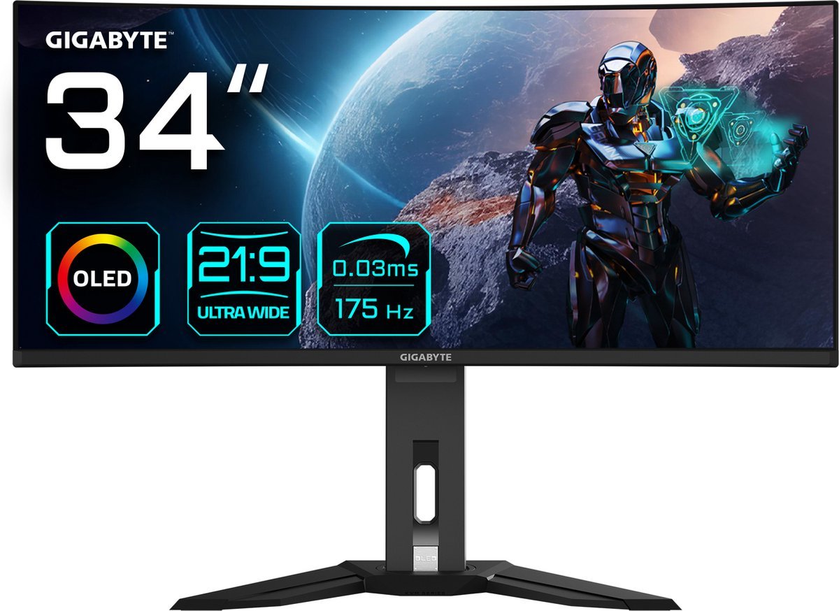 Gigabyte Gigabyte Mo34Wqc - Curved Ultrawide Oled Gaming Monitor - 175Hz - 34 Inch