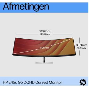 E45c G5 44.5" Monitor (Black/Silver) - afbeelding 8