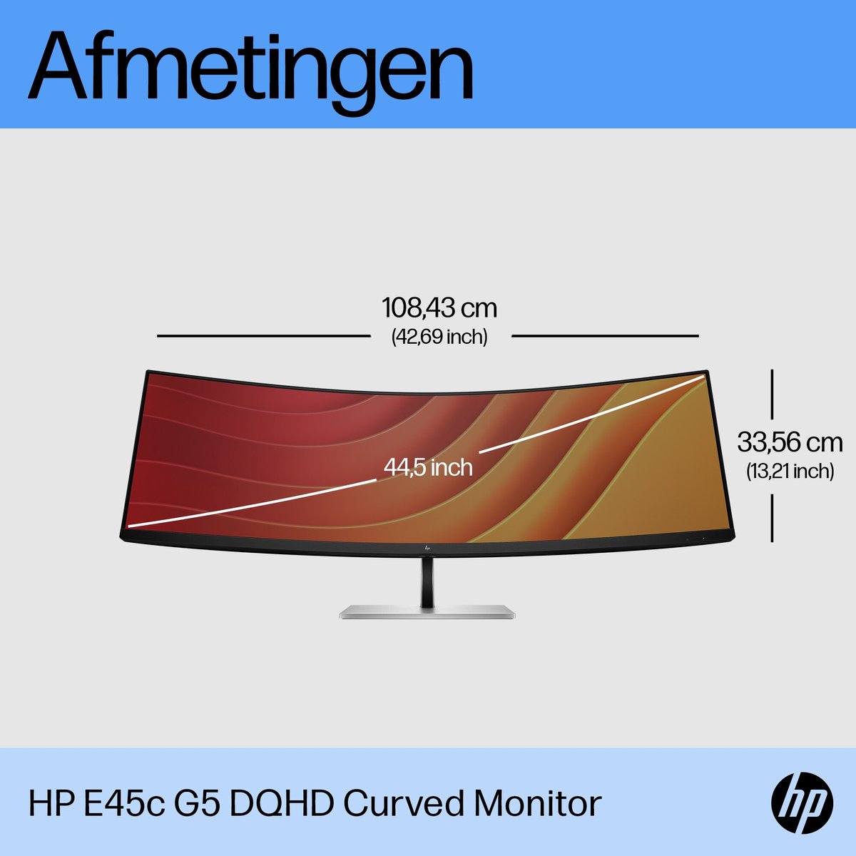 Hp E45C G5 Dqhd Curved Monitor - afbeelding 2