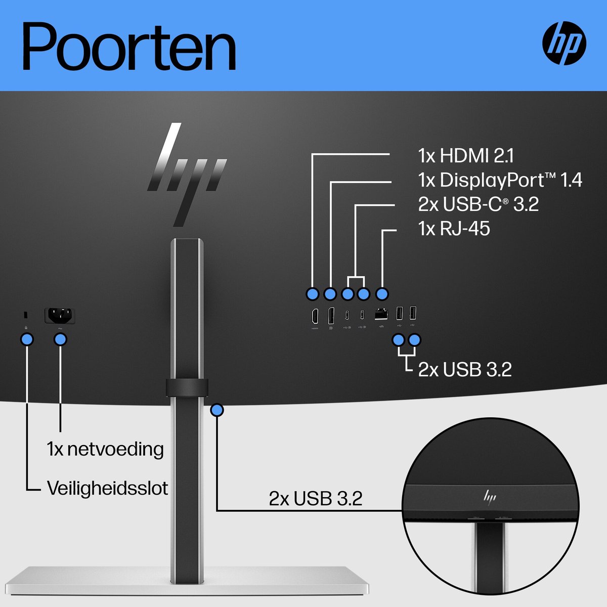 Hp E45C G5 Dqhd Curved Monitor - afbeelding 5