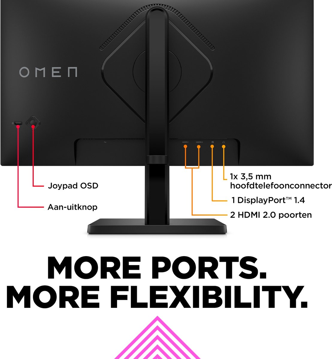 Hp Omen 24 - Full Hd Gaming Monitor - 165Hz - 24 Inch - afbeelding 5