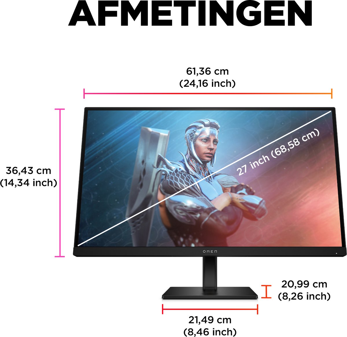 OMEN by HP 27 inch FHD 165Hz Gaming Monitor - afbeelding 6