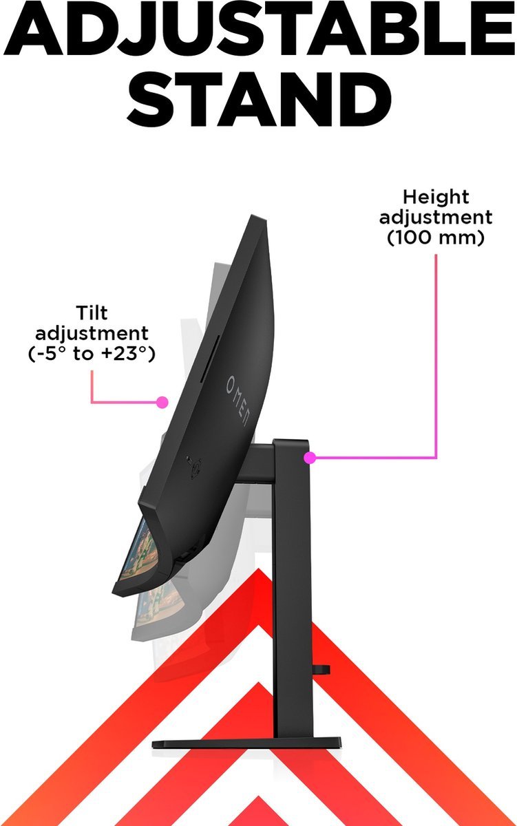 HP Hp Omen 34C - Qhd Va Ultrawide Curved 165Hz Gaming Monitor - 34 Inch