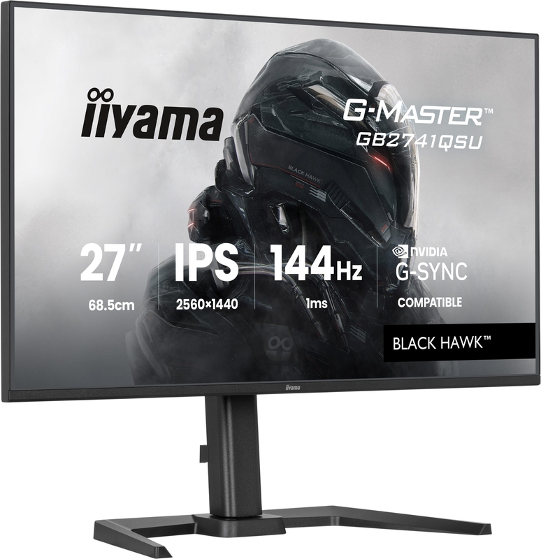 Iiyama g master black hawk gb2741qsu 2 orig - iiyama G-Master GB2741QSU-B1 Black Hawk 27" Monitor (Black)