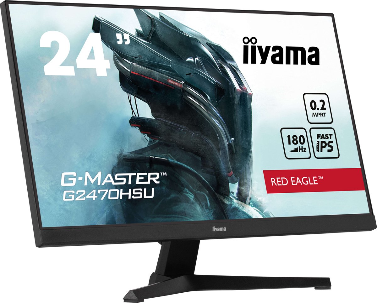 Iiyama G-Master G2470Hsu-B6 Red Eagle - 24 Inch - Full Hd - Ips - 180 Hz monitor - afbeelding 9