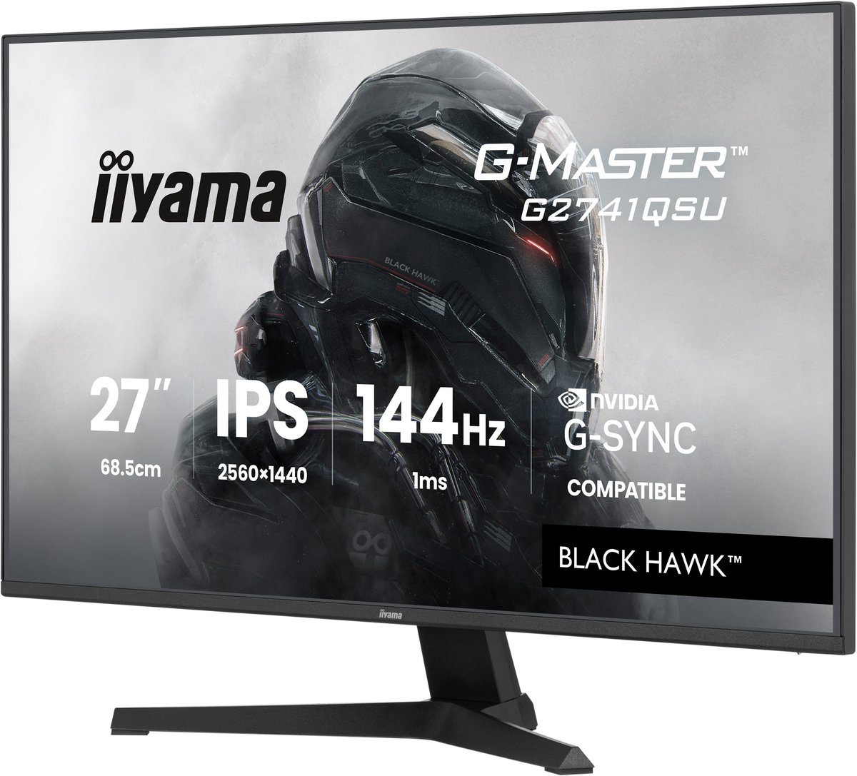 Iiyama G-Master G2741Qsu-B1 Black Hawk - 27 Inch - Qhd - Ips - 144 Hz monitor - afbeelding 3