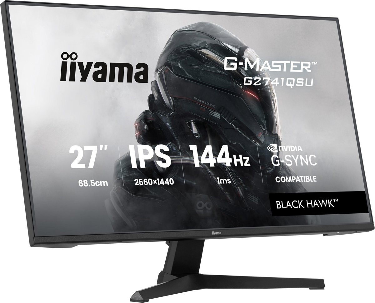 Iiyama G-Master G2741Qsu-B1 Black Hawk - 27 Inch - Qhd - Ips - 144 Hz monitor - afbeelding 5
