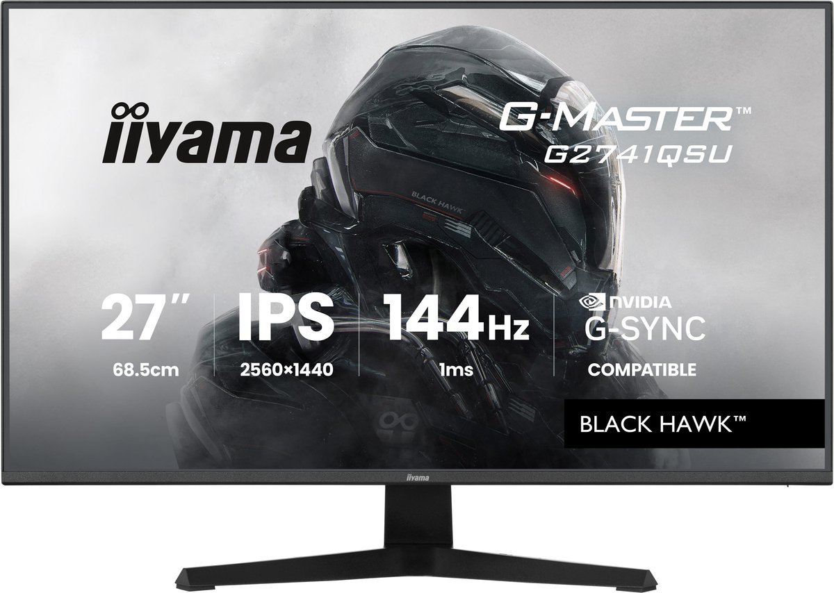 iiyama Iiyama G-Master G2741Qsu-B1 Black Hawk - 27 Inch - Qhd - Ips - 144 Hz