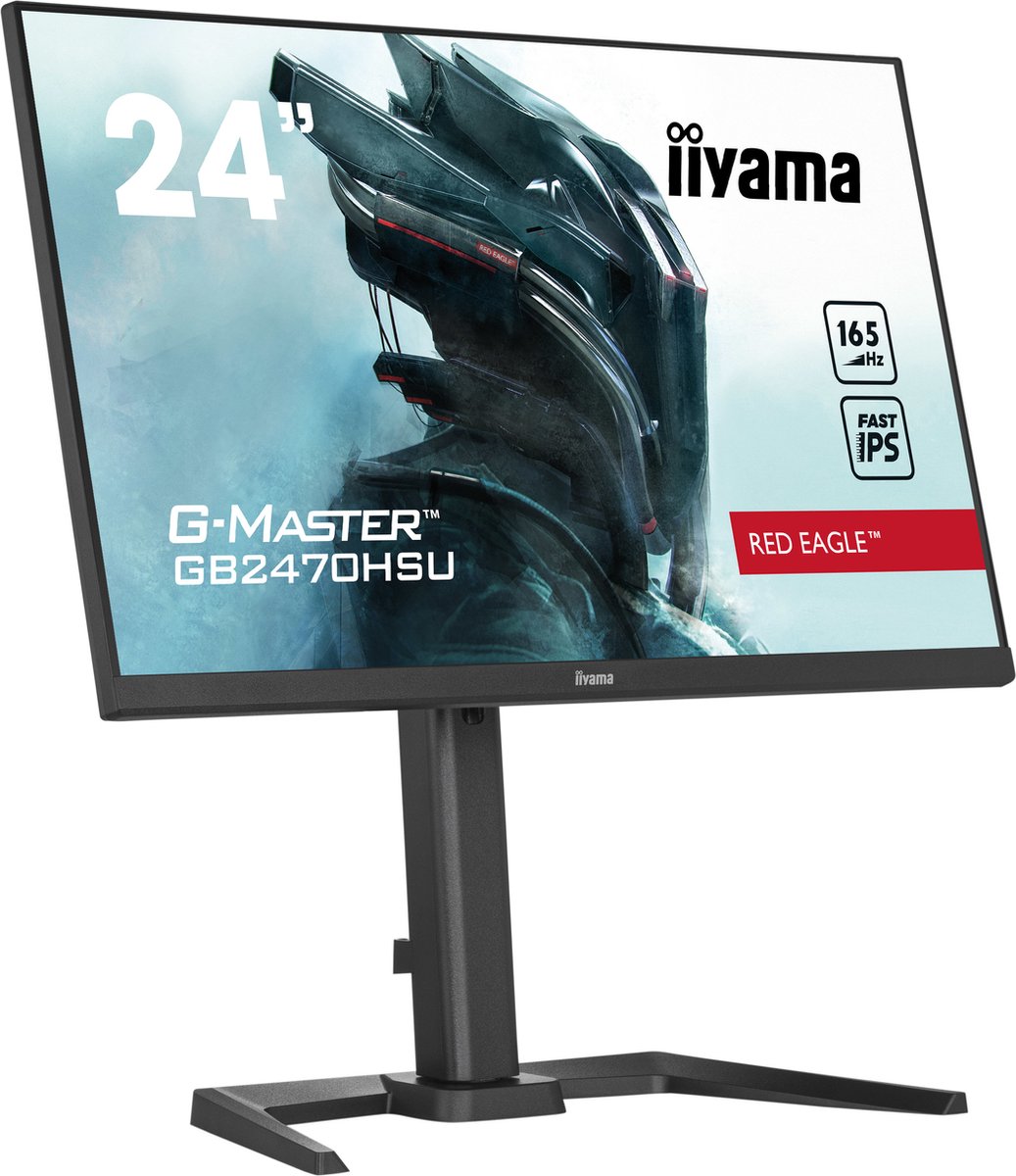 Iiyama G-Master Gb2470Hsu-B5 Red Eagle - 24 Inch - Ips - Full Hd - 165Hz - monitor - afbeelding 6
