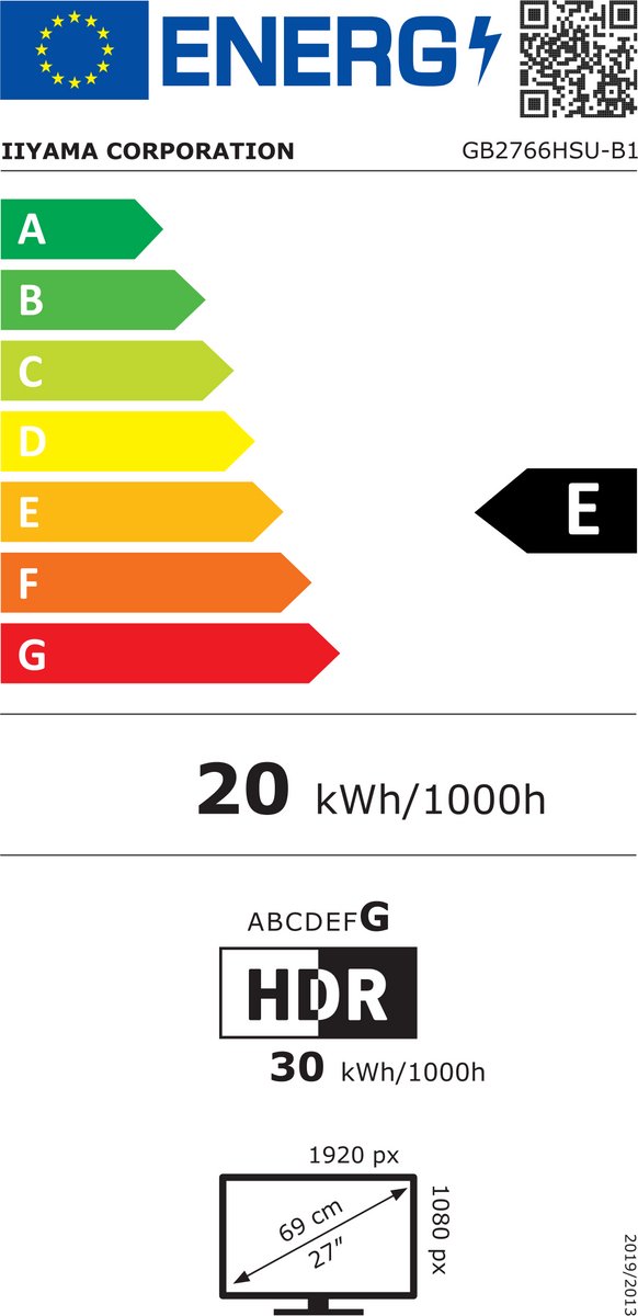 Iiyama G-Master Gb2766Hsu-B1 Red Eagle - 27 Inch - Full Hd - Va - 165 Hz - monitor - afbeelding 7