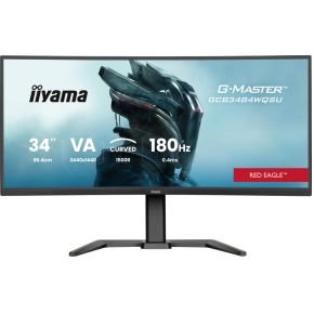 iiyama Iiyama G-Master Gcb3484Wqsu-B1 Red Eagle - 34 Inch - Wqhd - Va - 180 Hz - Verstelbaar - Curved