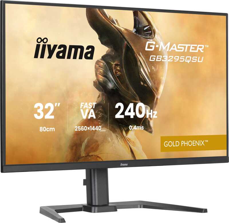 Iiyama g master gold phoenix gb3295qs 2 orig - iiyama G-Master GB3295QSU-B1 Gold Phoenix 31.5" Monitor (Black)