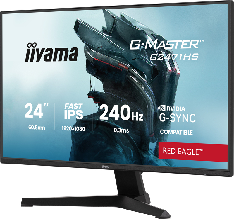 Iiyama g master red eagle g2471hs b1 2 orig - iiyama G-Master G2471Hs-B1 Red Eagle 23.8" Monitor (Black)