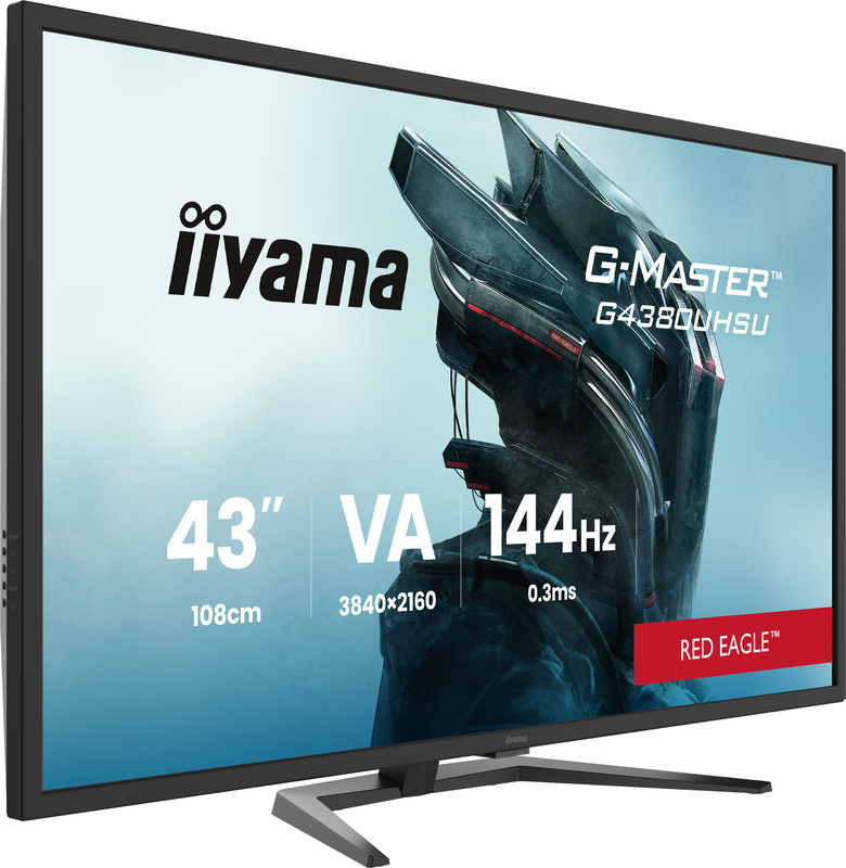 Iiyama g master red eagle g4380uhsu b 2 orig - iiyama G-Master G4380UHSU-B2 Red Eagle 42.5" Monitor (Black)
