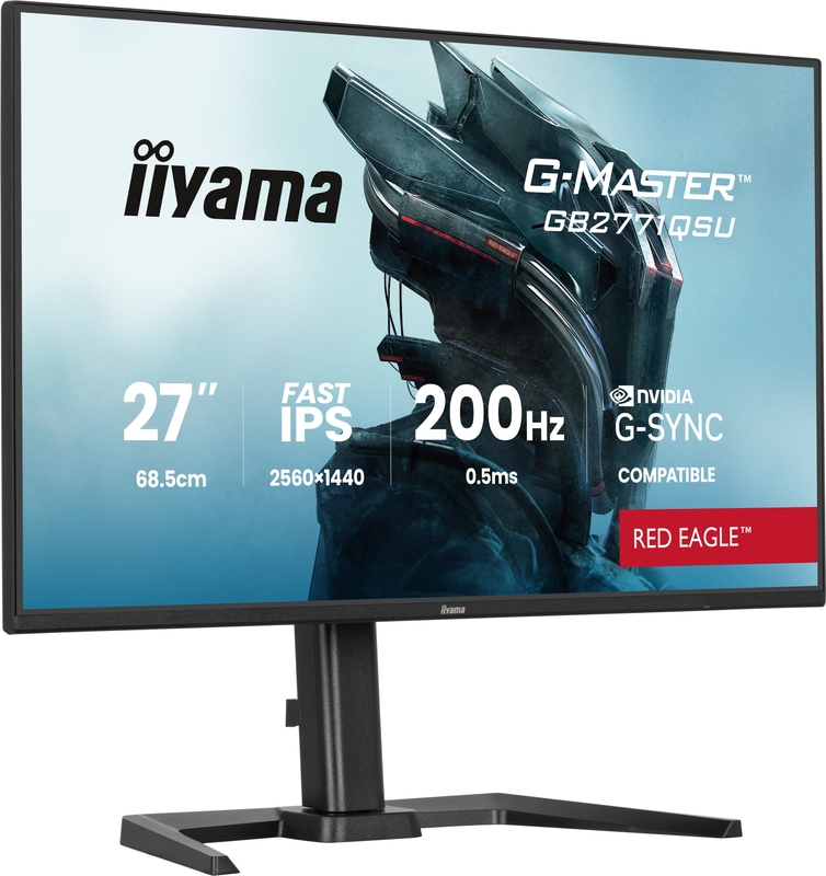 Iiyama g master red eagle gb2771qsu b 2 orig - iiyama G-Master GB2771QSU-B1 Red Eagle 27" Monitor (Black)