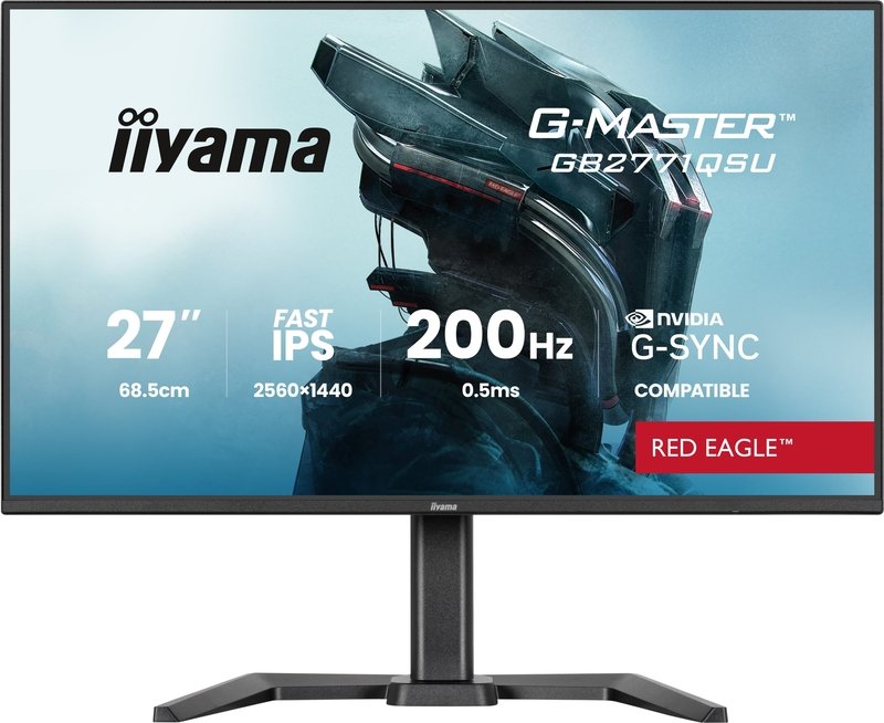 Iiyama g master red eagle gb2771qsu b - iiyama G-Master GB2771QSU-B1 Red Eagle 27" Monitor (Black)
