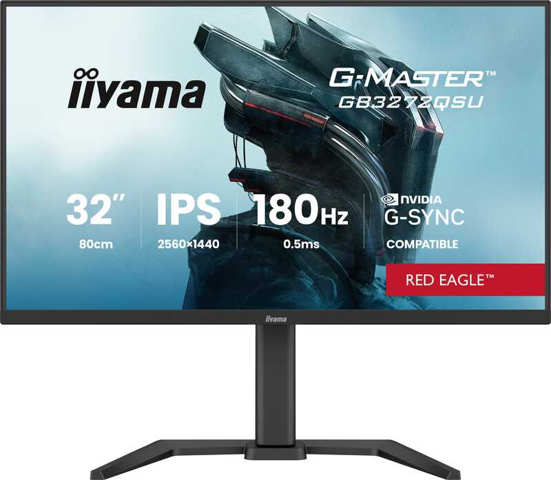 Iiyama g master red eagle gb3272qsu b 2 orig - iiyama G-Master GB3272QSU-B1 Red Eagle 31.5" Monitor (Black)