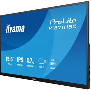 ProLite P1671HSC-B1 15.6" Monitor (Black) - afbeelding 5