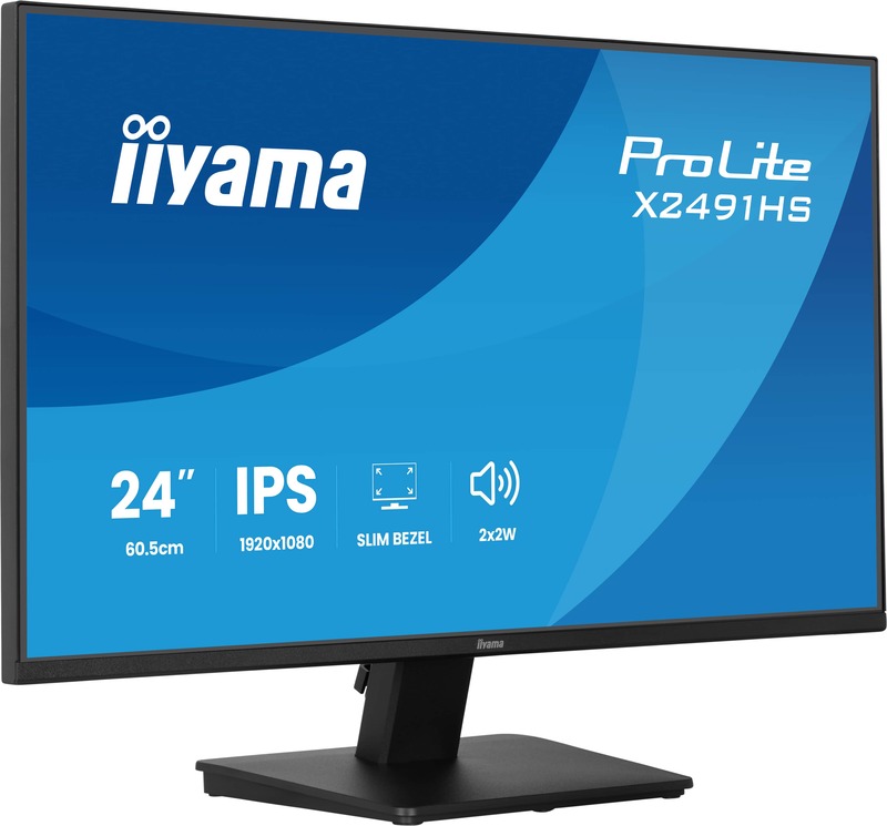 Iiyama prolite x2491hs b1 24 inch ful 2 orig - iiyama ProLite X2491HS-B1 23.8" Monitor (Black)