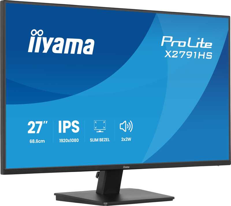Iiyama prolite x2791hs b1 27 inch ful 2 orig - iiyama ProLite X2791HS-B1 27" 120Hz Full HD IPS Monitor