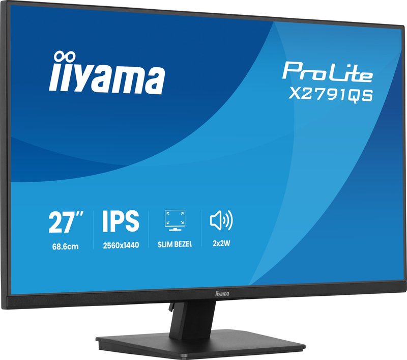 Iiyama prolite x2791qs b1 27 inch qhd 2 orig - iiyama ProLite X2791QS-B1 27" QHD 75Hz IPS Monitor
